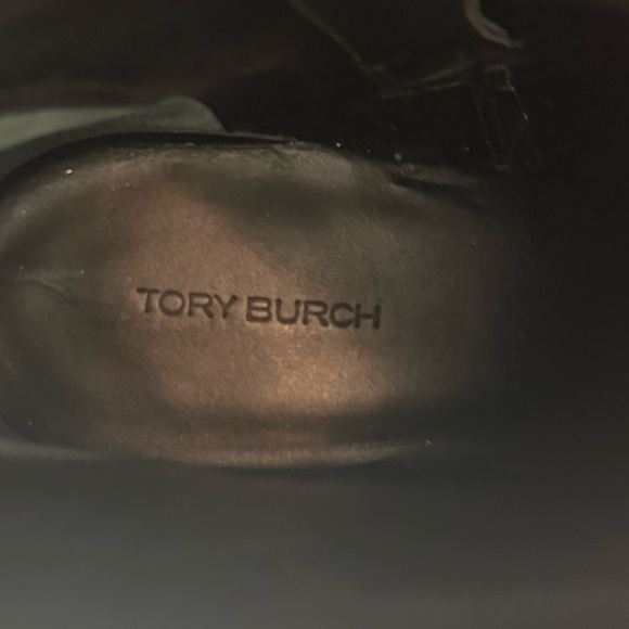 $480 Tory Burch Zip Booties BLACK LEATHER NARROW SQUARE TOE SIZE 10M NWOT - Picture 14 of 14